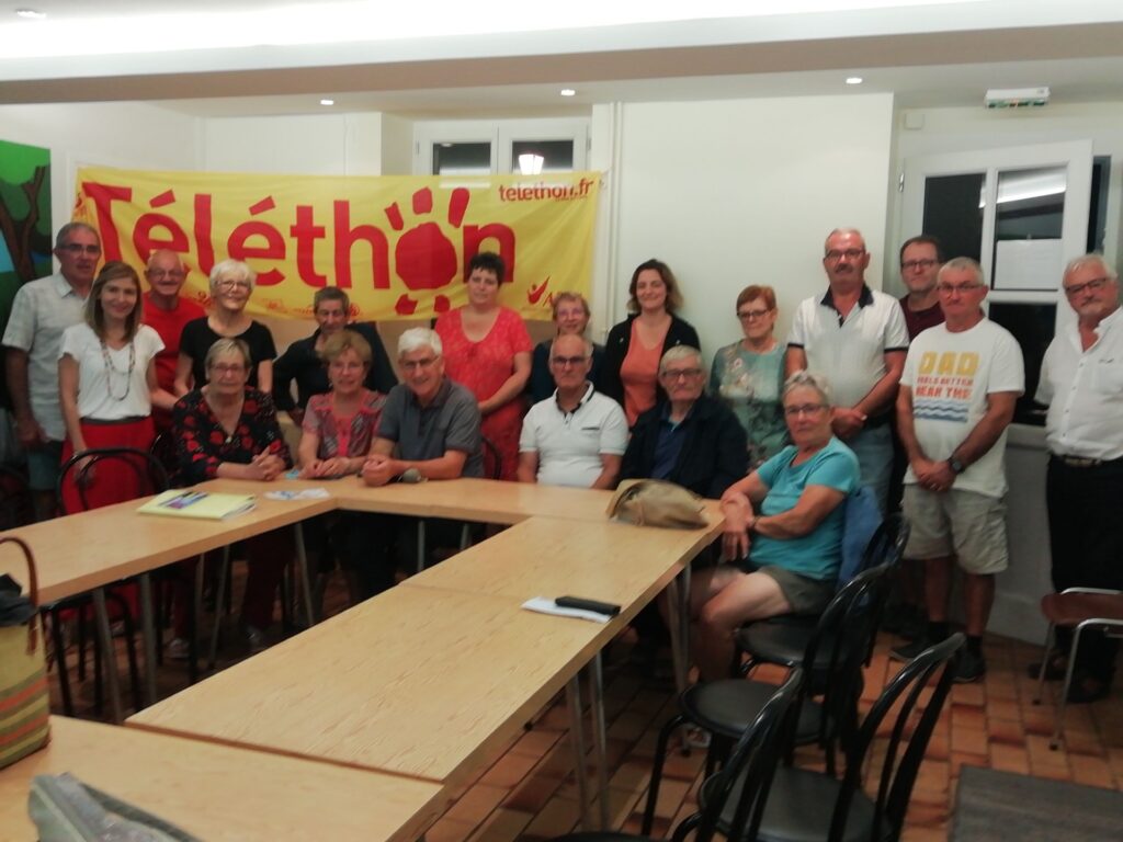 Photo de groupe de l'association Téléthous