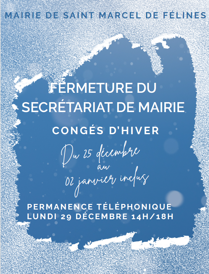 FERMETURE MAIRIE NOEL