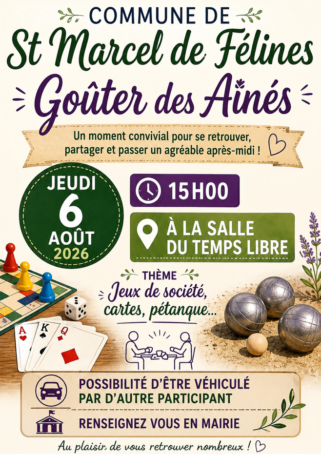 GOÛTER DES AINÉS